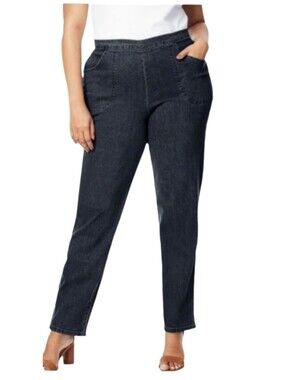 Just My Size Women's Gray Jeans Size 2X (18W/20W) Petite